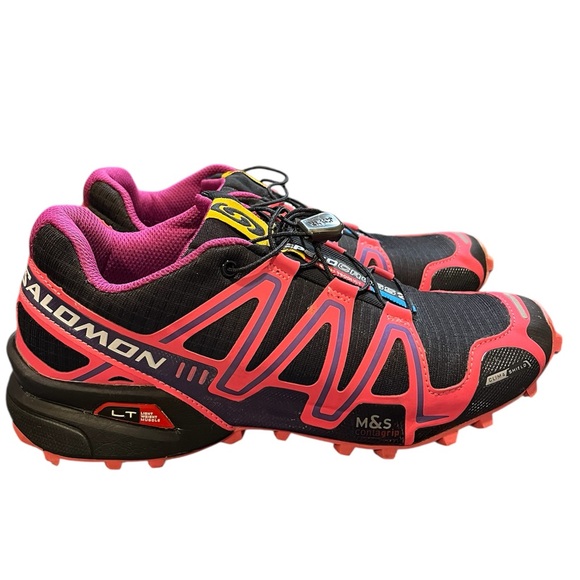 Salomon Shoes - Salomon Speedcross 3 CS Trail Running Shoes in Black and Pink Women’s Size 9